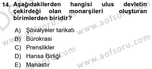 Dünya Ekonomisi Dersi 2018 - 2019 Yılı 3 Ders Sınav Soruları 14. Soru