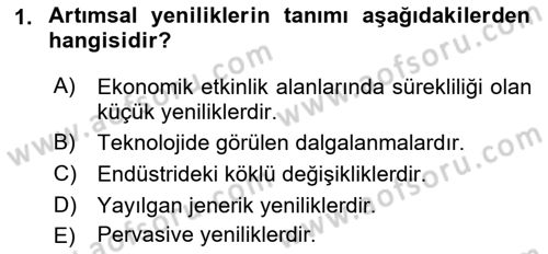Dünya Ekonomisi Dersi 2018 - 2019 Yılı (Final) Dönem Sonu Sınav Soruları 1. Soru