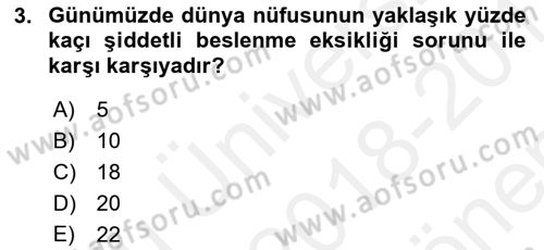 Dünya Ekonomisi Dersi 2018 - 2019 Yılı (Final) Dönem Sonu Sınav Soruları 3. Soru