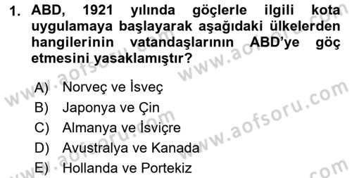 Dünya Ekonomisi Dersi 2018 - 2019 Yılı Yaz Okulu Sınav Soruları 1. Soru