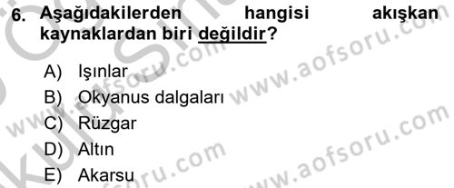 Dünya Ekonomisi Dersi 2018 - 2019 Yılı Yaz Okulu Sınav Soruları 6. Soru