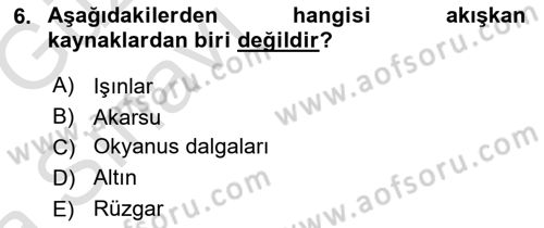 Dünya Ekonomisi Dersi 2019 - 2020 Yılı (Vize) Ara Sınav Soruları 6. Soru