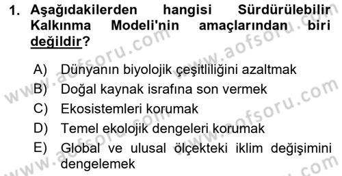 Dünya Ekonomisi Dersi 2019 - 2020 Yılı (Final) Dönem Sonu Sınav Soruları 1. Soru