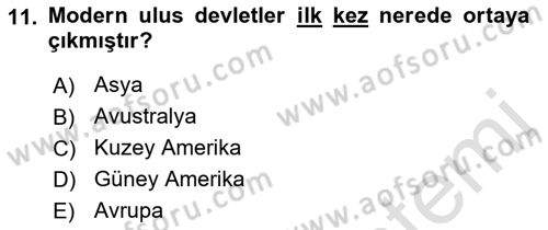 Dünya Ekonomisi Dersi 2019 - 2020 Yılı (Final) Dönem Sonu Sınav Soruları 11. Soru