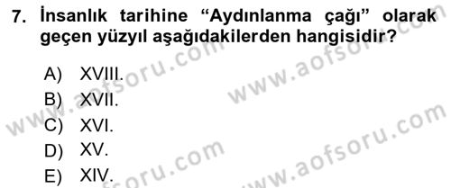 Dünya Ekonomisi Dersi 2020 - 2021 Yılı Yaz Okulu Sınav Soruları 7. Soru