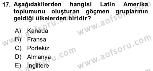 Dünya Ekonomisi Dersi Ara Sınavı Deneme Sınav Soruları 17. Soru