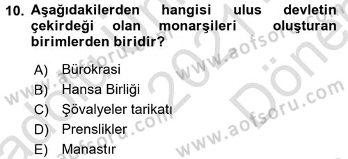 Dünya Ekonomisi Dersi 2021 - 2022 Yılı (Final) Dönem Sonu Sınav Soruları 10. Soru