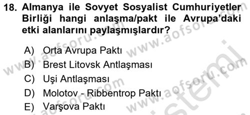 Dünya Ekonomisi Dersi 2021 - 2022 Yılı (Final) Dönem Sonu Sınav Soruları 18. Soru