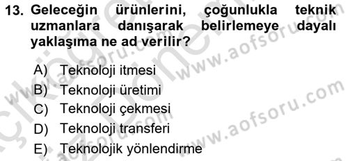 Dünya Ekonomisi Dersi 2022 - 2023 Yılı (Vize) Ara Sınav Soruları 13. Soru
