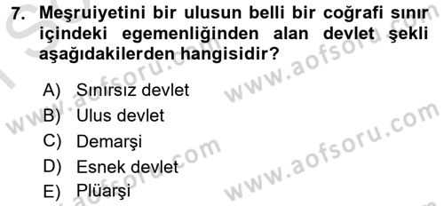 Dünya Ekonomisi Dersi 2022 - 2023 Yılı (Final) Dönem Sonu Sınav Soruları 7. Soru