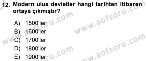Dünya Ekonomisi Dersi 2022 - 2023 Yılı Yaz Okulu Sınav Soruları 12. Soru