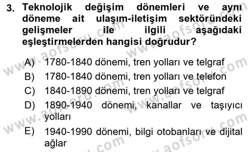 Dünya Ekonomisi Dersi 2022 - 2023 Yılı Yaz Okulu Sınav Soruları 3. Soru