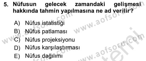 Dünya Ekonomisi Dersi Ara Sınavı Deneme Sınav Soruları 5. Soru