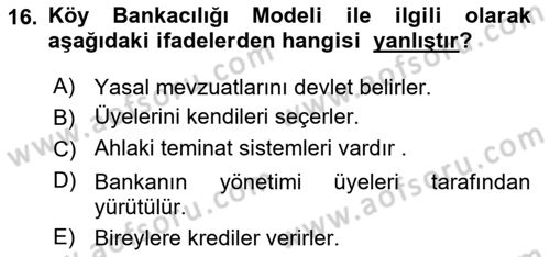 Dış Ticarette Girişimcilik Dersi 2021 - 2022 Yılı (Vize) Ara Sınav Soruları 16. Soru