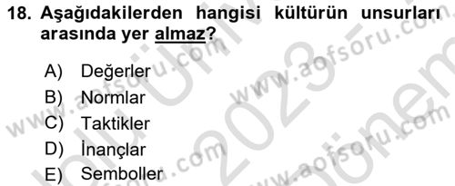Dış Ticarette Girişimcilik Dersi 2023 - 2024 Yılı (Final) Dönem Sonu Sınav Soruları 18. Soru
