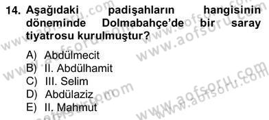 Türk Tiyatrosu Dersi 2012 - 2013 Yılı (Vize) Ara Sınav Soruları 14. Soru