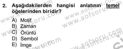 Türk Tiyatrosu Dersi 2012 - 2013 Yılı (Vize) Ara Sınav Soruları 2. Soru