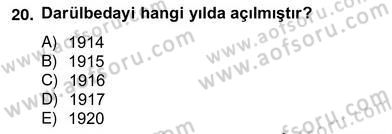 Türk Tiyatrosu Dersi 2012 - 2013 Yılı (Vize) Ara Sınav Soruları 20. Soru