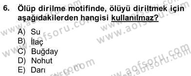 Türk Tiyatrosu Dersi 2012 - 2013 Yılı (Vize) Ara Sınav Soruları 6. Soru