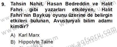 Türk Tiyatrosu Dersi 2012 - 2013 Yılı (Final) Dönem Sonu Sınav Soruları 11. Soru
