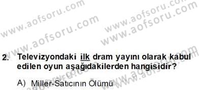 Türk Tiyatrosu Dersi 2012 - 2013 Yılı (Final) Dönem Sonu Sınav Soruları 2. Soru