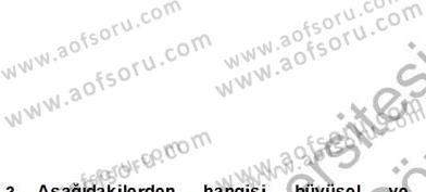 Türk Tiyatrosu Dersi 2012 - 2013 Yılı (Final) Dönem Sonu Sınav Soruları 3. Soru