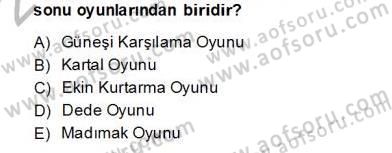 Türk Tiyatrosu Dersi 2012 - 2013 Yılı (Final) Dönem Sonu Sınav Soruları 5. Soru