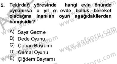 Türk Tiyatrosu Dersi 2013 - 2014 Yılı (Vize) Ara Sınav Soruları 5. Soru