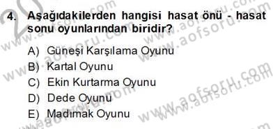 Türk Tiyatrosu Dersi 2013 - 2014 Yılı (Final) Dönem Sonu Sınav Soruları 4. Soru
