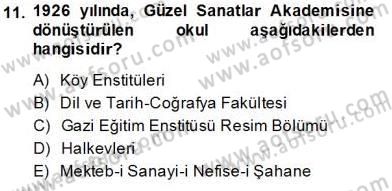 Türk Tiyatrosu Dersi 2013 - 2014 Yılı Tek Ders Sınav Soruları 11. Soru