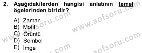 Türk Tiyatrosu Dersi 2014 - 2015 Yılı Tek Ders Sınav Soruları 2. Soru