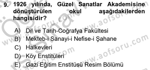 Türk Tiyatrosu Dersi 2016 - 2017 Yılı 3 Ders Sınav Soruları 9. Soru