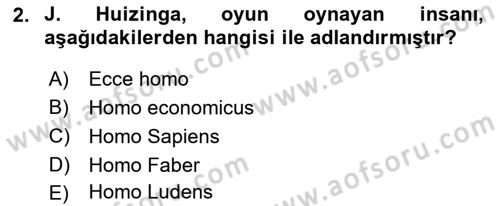 Türk Tiyatrosu Dersi 2016 - 2017 Yılı (Vize) Ara Sınav Soruları 2. Soru