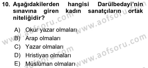 Türk Tiyatrosu Dersi 2018 - 2019 Yılı Yaz Okulu Sınav Soruları 10. Soru