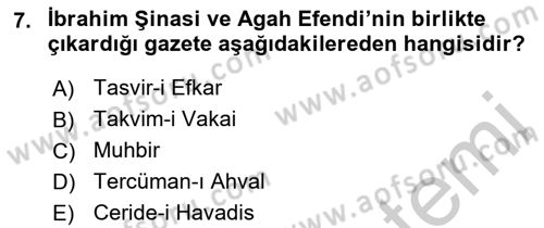 Türk Tiyatrosu Dersi 2018 - 2019 Yılı Yaz Okulu Sınav Soruları 7. Soru