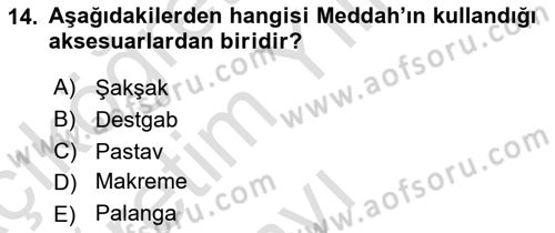 Türk Tiyatrosu Dersi 2021 - 2022 Yılı Yaz Okulu Sınav Soruları 14. Soru