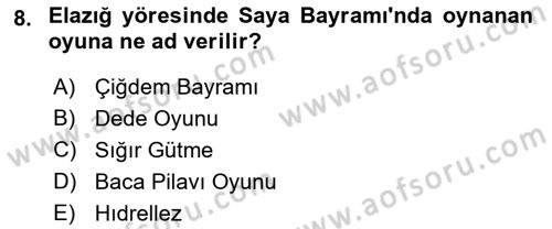 Türk Tiyatrosu Dersi 2021 - 2022 Yılı Yaz Okulu Sınav Soruları 8. Soru
