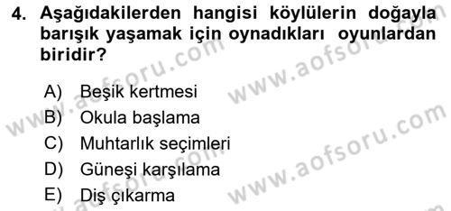 Türk Tiyatrosu Dersi 2022 - 2023 Yılı Yaz Okulu Sınav Soruları 4. Soru