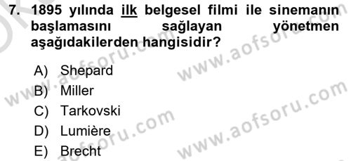 Türk Tiyatrosu Dersi 2023 - 2024 Yılı Yaz Okulu Sınav Soruları 7. Soru