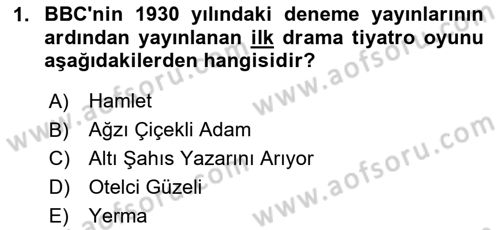 Türk Tiyatrosu Dersi 2024 - 2025 Yılı Yaz Okulu Sınav Soruları 1. Soru
