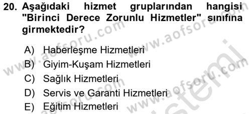 Kalite Yönetim Sistemleri Dersi 2015 - 2016 Yılı (Final) Dönem Sonu Sınav Soruları 20. Soru