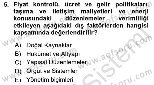 Konaklama Hizmetlerinde Kalite Yönetimi Dersi 2021 - 2022 Yılı (Final) Dönem Sonu Sınav Soruları 5. Soru