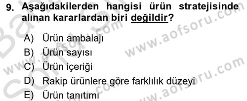 Tarım Ekonomisi Dersi 2016 - 2017 Yılı (Final) Dönem Sonu Sınav Soruları 9. Soru