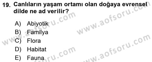 Tarım Ekonomisi Dersi 2018 - 2019 Yılı (Final) Dönem Sonu Sınav Soruları 19. Soru