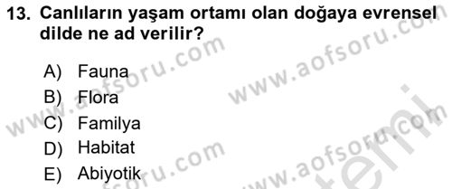 Tarım Ekonomisi Dersi 2023 - 2024 Yılı Yaz Okulu Sınav Soruları 13. Soru