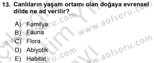 Tarım Ekonomisi Dersi 2024 - 2025 Yılı Yaz Okulu Sınav Soruları 13. Soru