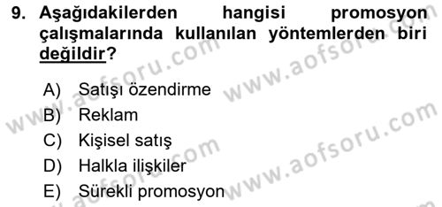 Tarım Ekonomisi Dersi 2025 - 2026 Yılı (Final) Dönem Sonu Sınav Soruları 9. Soru