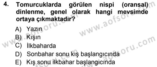 Bahçe Tarımı 1 Dersi 2012 - 2013 Yılı (Vize) Ara Sınav Soruları 4. Soru