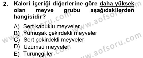 Bahçe Tarımı 1 Dersi 2012 - 2013 Yılı (Final) Dönem Sonu Sınav Soruları 2. Soru