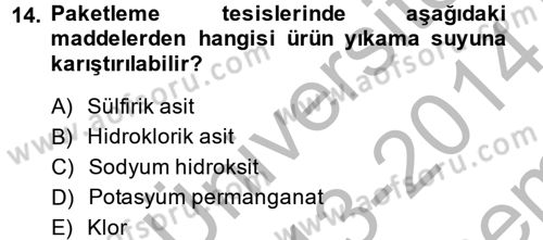 Bahçe Tarımı 1 Dersi 2013 - 2014 Yılı (Final) Dönem Sonu Sınav Soruları 14. Soru
